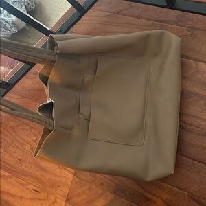 Antik Kraft Creme Vegan Leather Bohemian Tote Bag